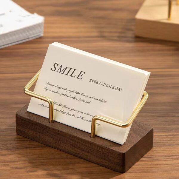Wood Business Card Holder For Desk Item No#31154 - Image 3