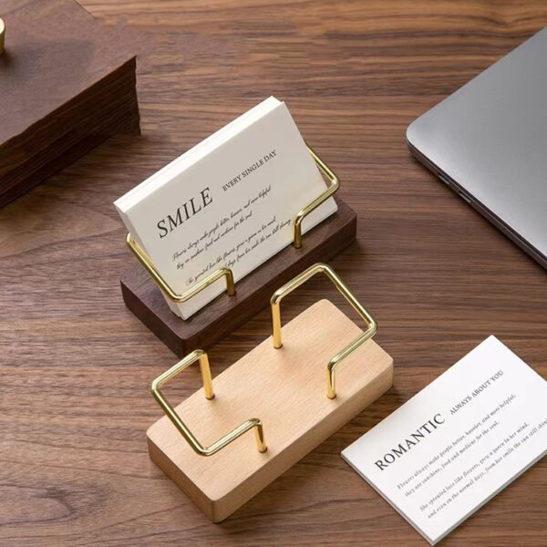 Wood Business Card Holder For Desk Item No#31154 - Image 4