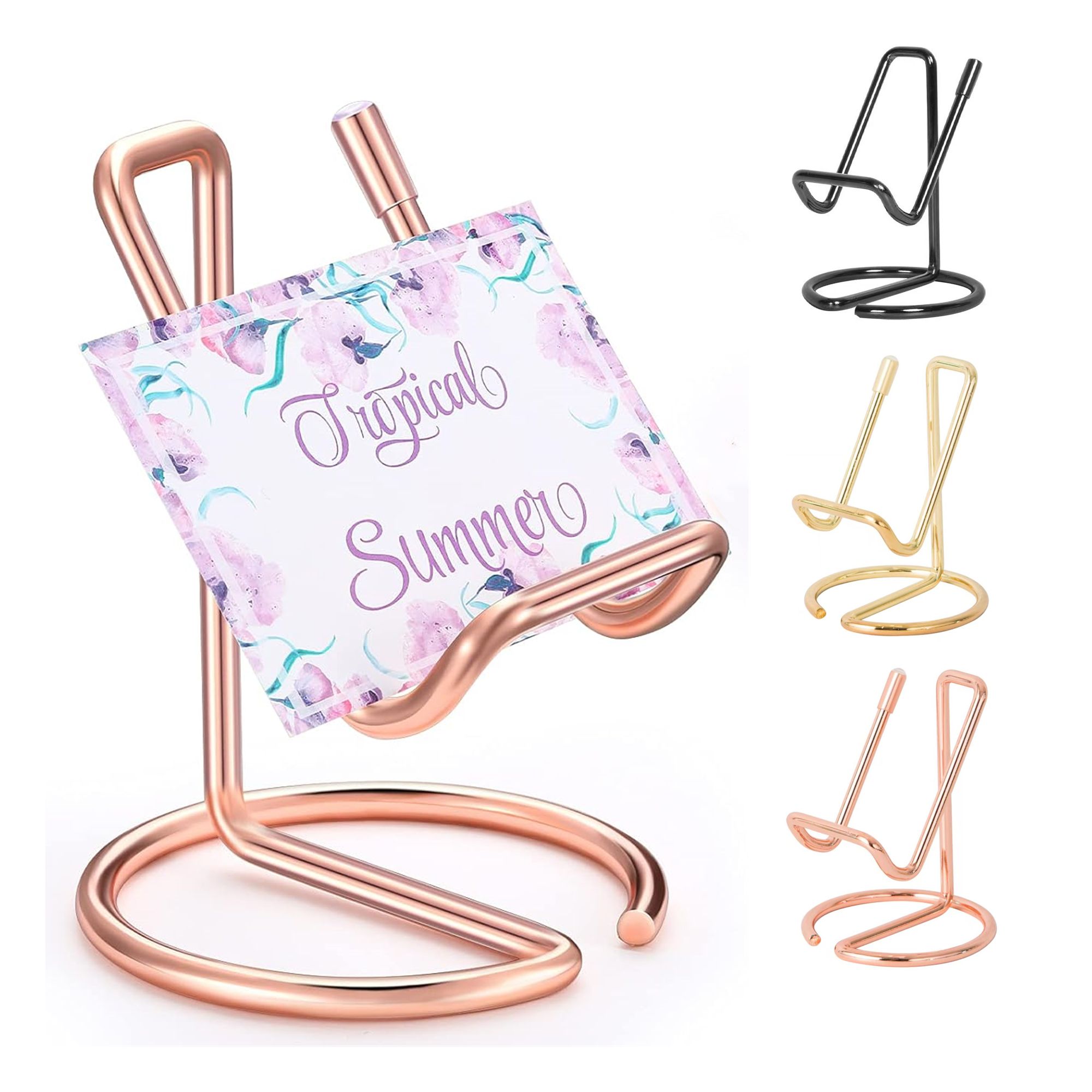 Cute Metal Card Organizer And Phone Stand Item No#31158