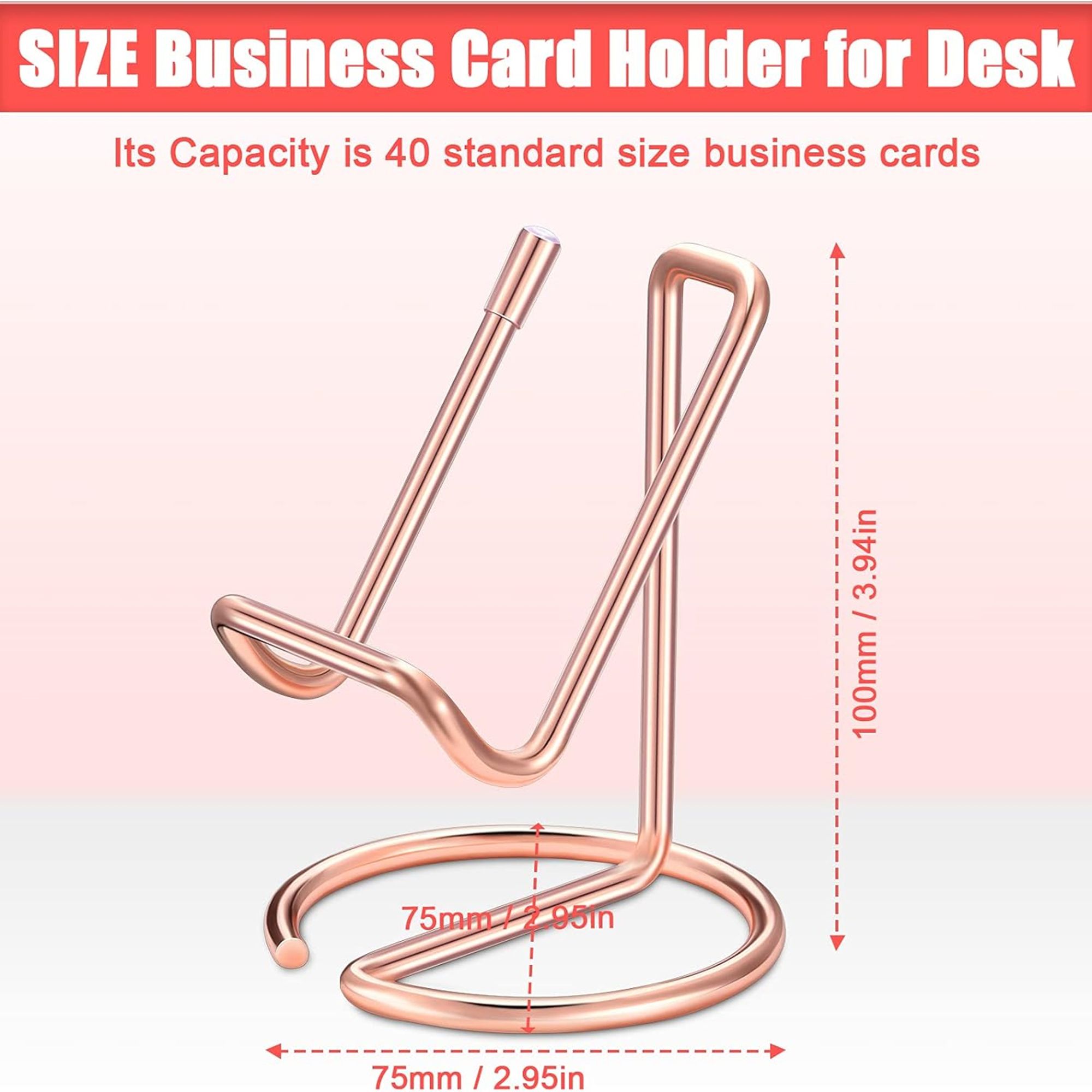 Cute Metal Card Organizer And Phone Stand Item No#31158 - Image 2