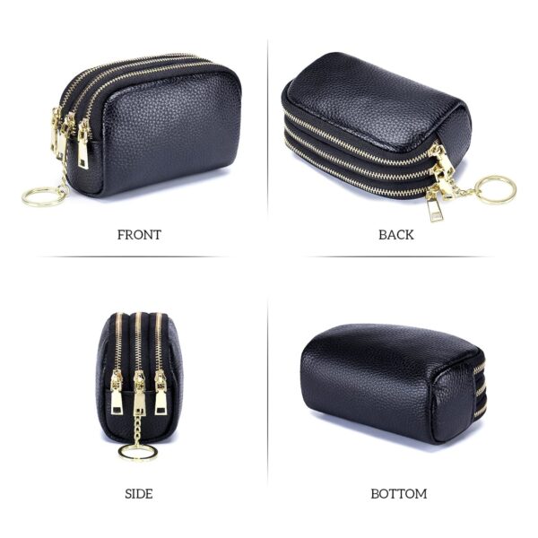 Leather Coin Purse With Key Ring Item No#31166 - Image 3