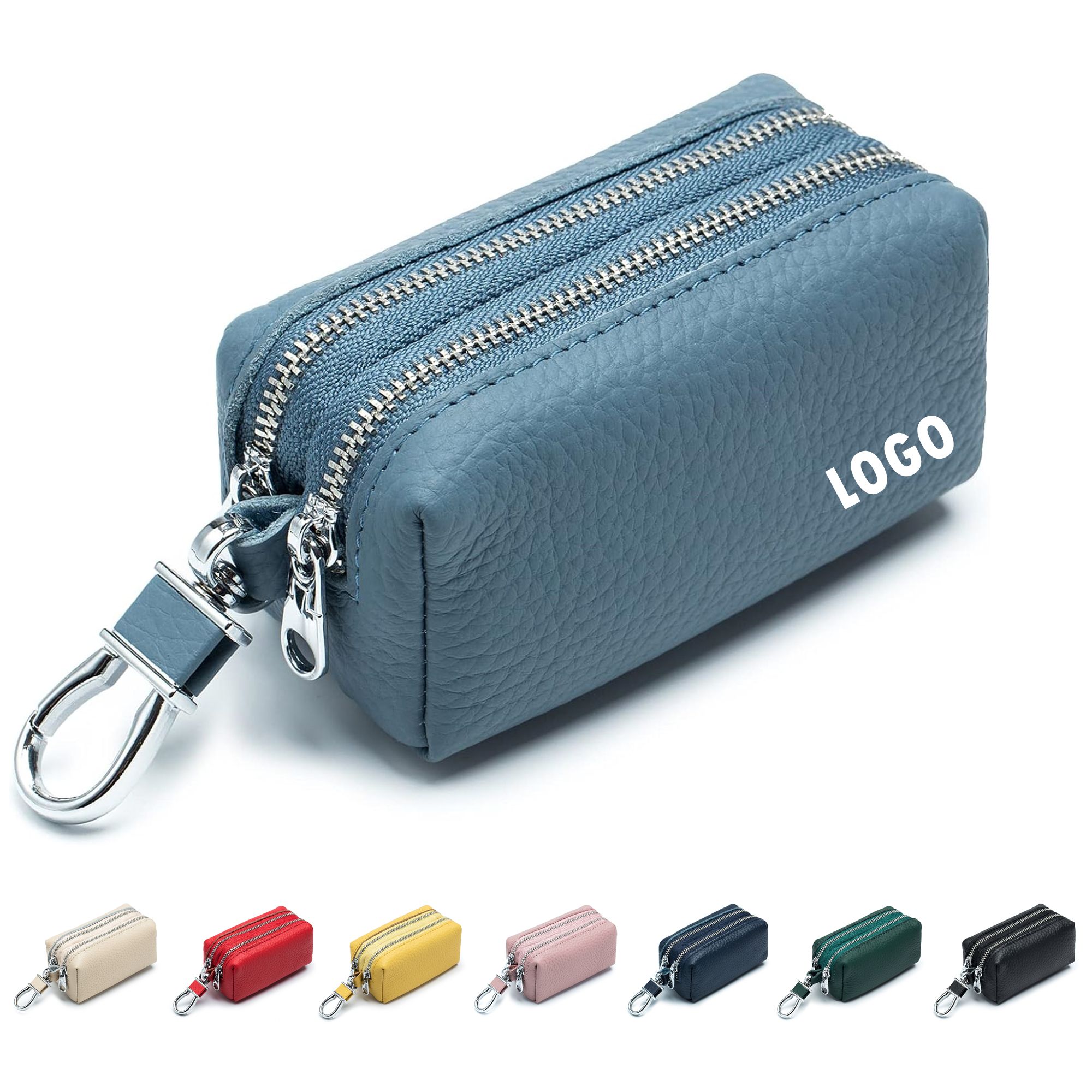 Unisex Double Zipper Keychain Wallet Item No#31174