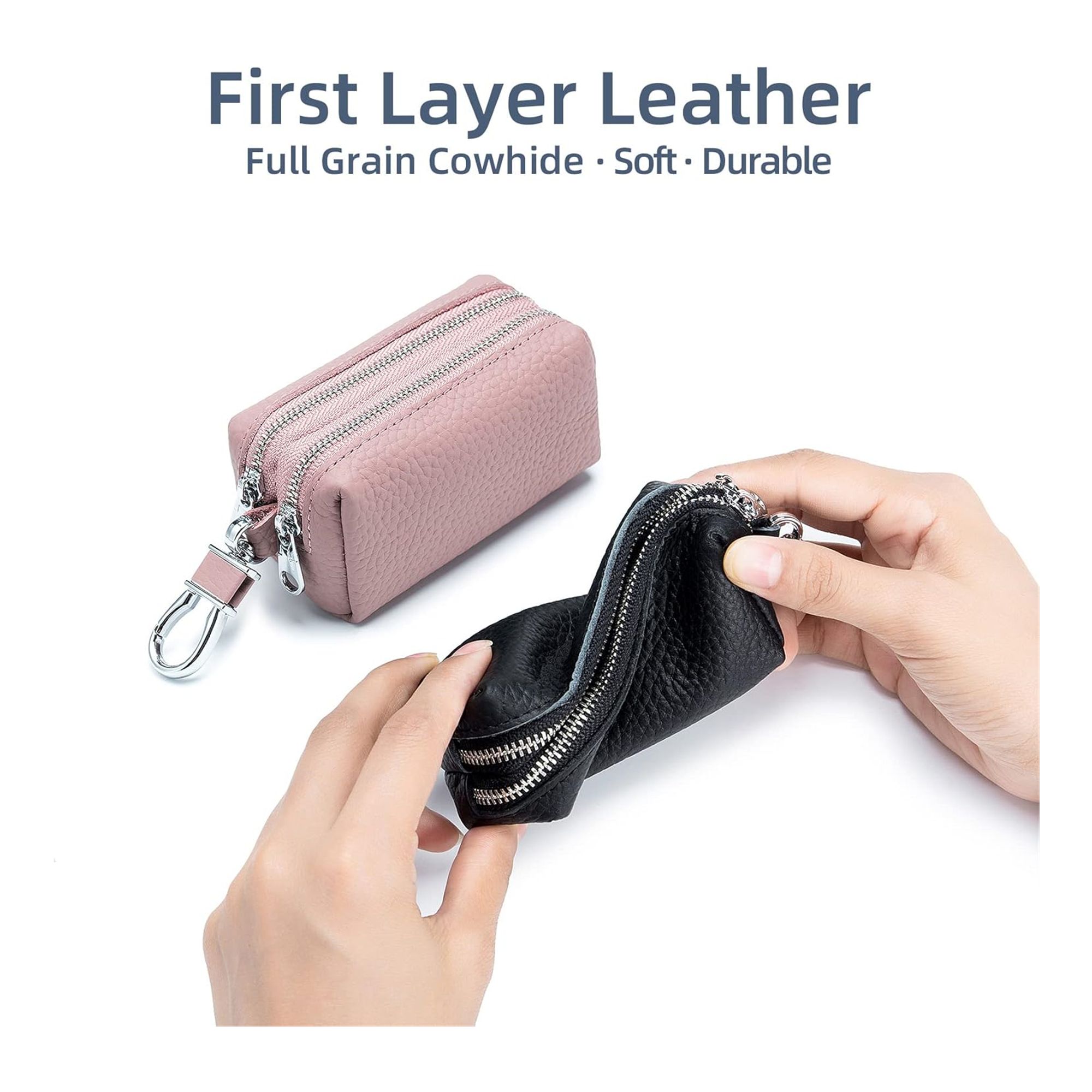 Unisex Double Zipper Keychain Wallet Item No#31174 - Image 3