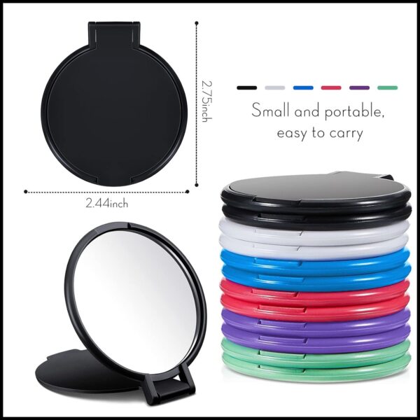 Mini Round Pocket Mirror Item No#31178 - Image 2