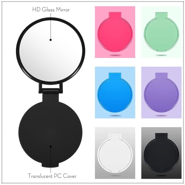 Mini Round Pocket Mirror Item No#31178 - Image 3
