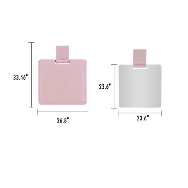 Stainless Steel Pocket Mirror Item No#31179 - Image 2