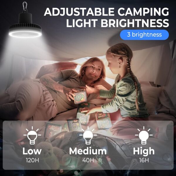 Camping Fan With Led Lantern Item No#31185 - Image 3