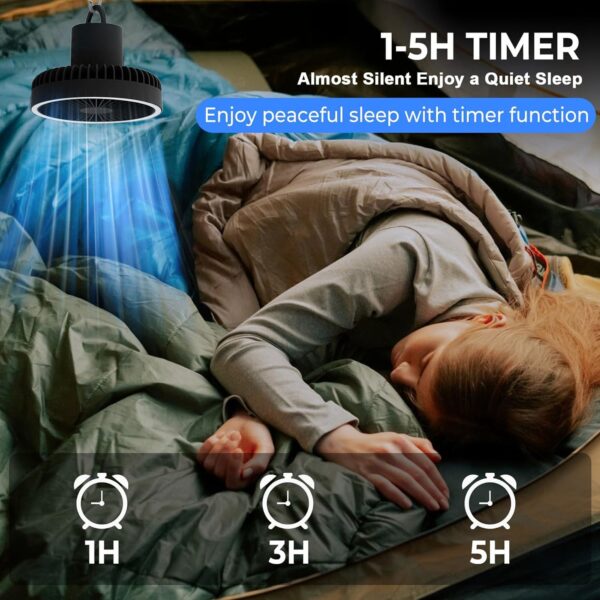 Camping Fan With Led Lantern Item No#31185 - Image 4