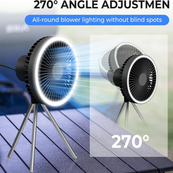 Camping Fan With Led Lantern Item No#31185 - Image 5