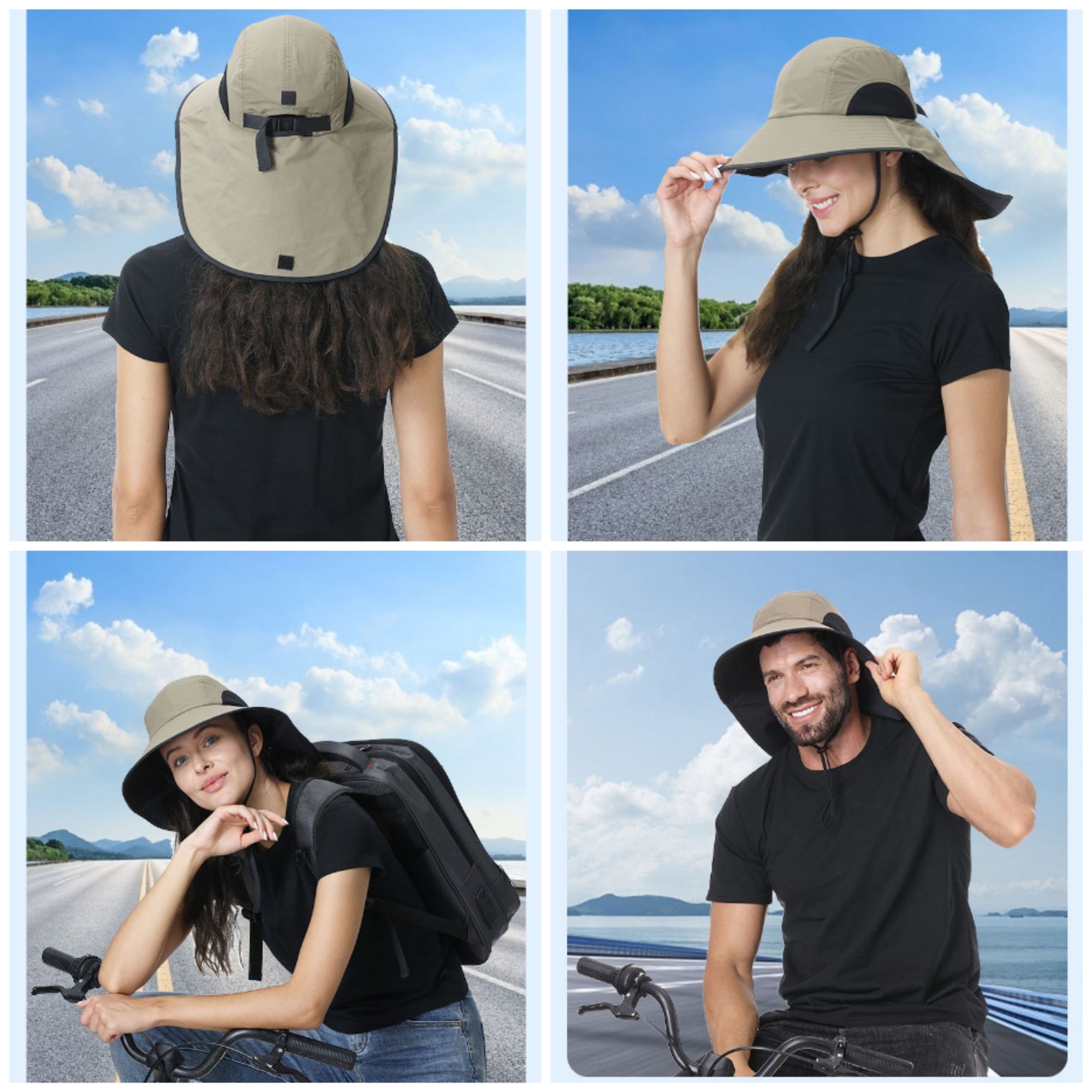 Uv Sun Hat With Neck Flap Item No#31189 - Image 4