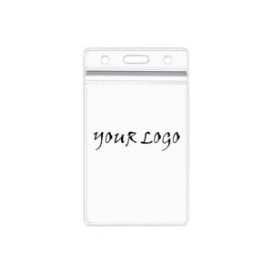 Clear Plastic Vertical Name Id Card Holder Item No#31199