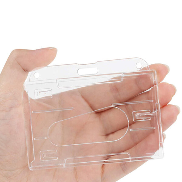 Clear Horizontal Badge Holder With Thumb Slot Item No#31201 - Image 4