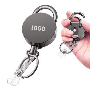 Round Retractable Badge Holders With Belt Clip Item No#31202