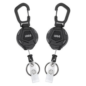 Retractable Badge Reel With Key Ring Item No#31203