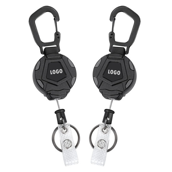 Retractable Badge Reel With Key Ring Item No#31203