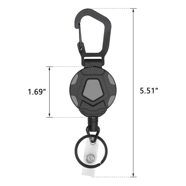 Retractable Badge Reel With Key Ring Item No#31203 - Image 2