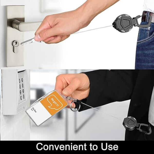 Retractable Badge Reel With Key Ring Item No#31203 - Image 4