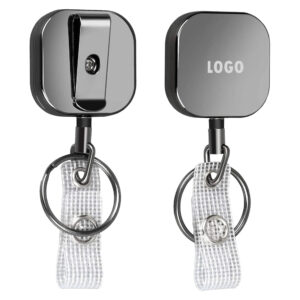 Square Retractable Badge Holders With Belt Clip Item No#31206