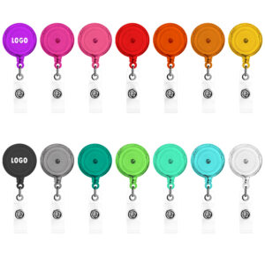 Candy Color Retractable Badge Reel Item No#31207