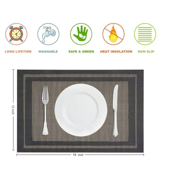 Linen Look Woven Place Mat Item No#31213 - Image 2