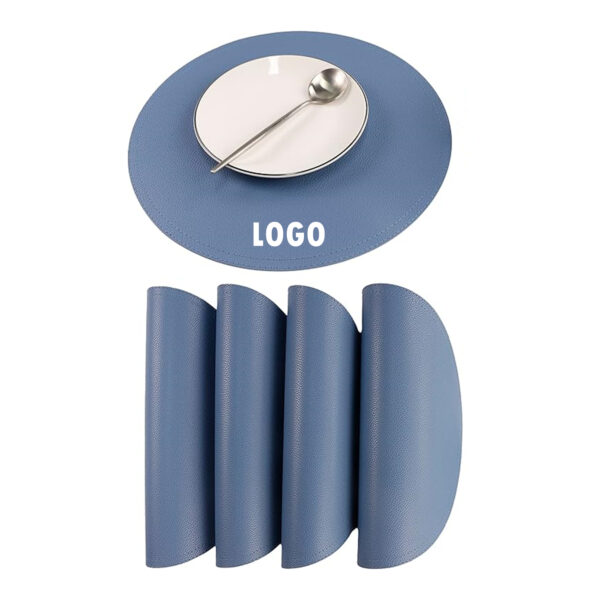Round Pu Leather Placemat Item No#31218