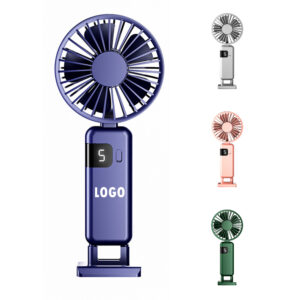 Handheld Rechargeable Fan With Led Display Item No#31222