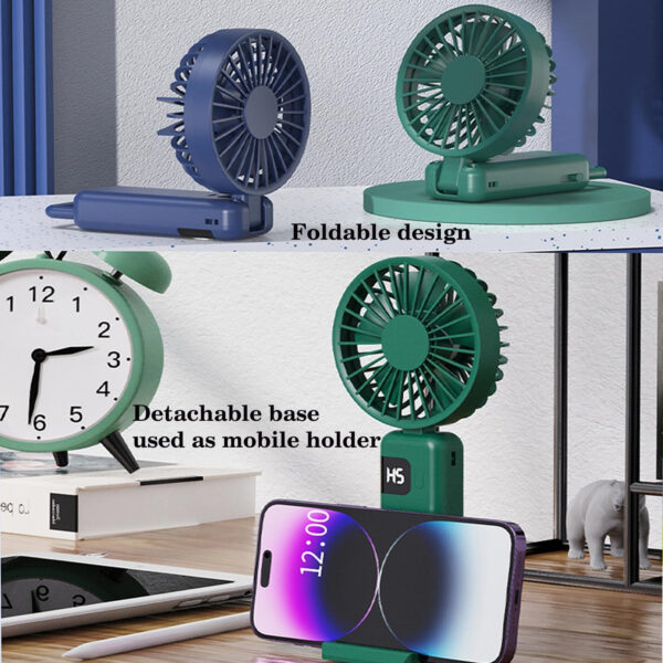 Handheld Rechargeable Fan With Led Display Item No#31222 - Image 5
