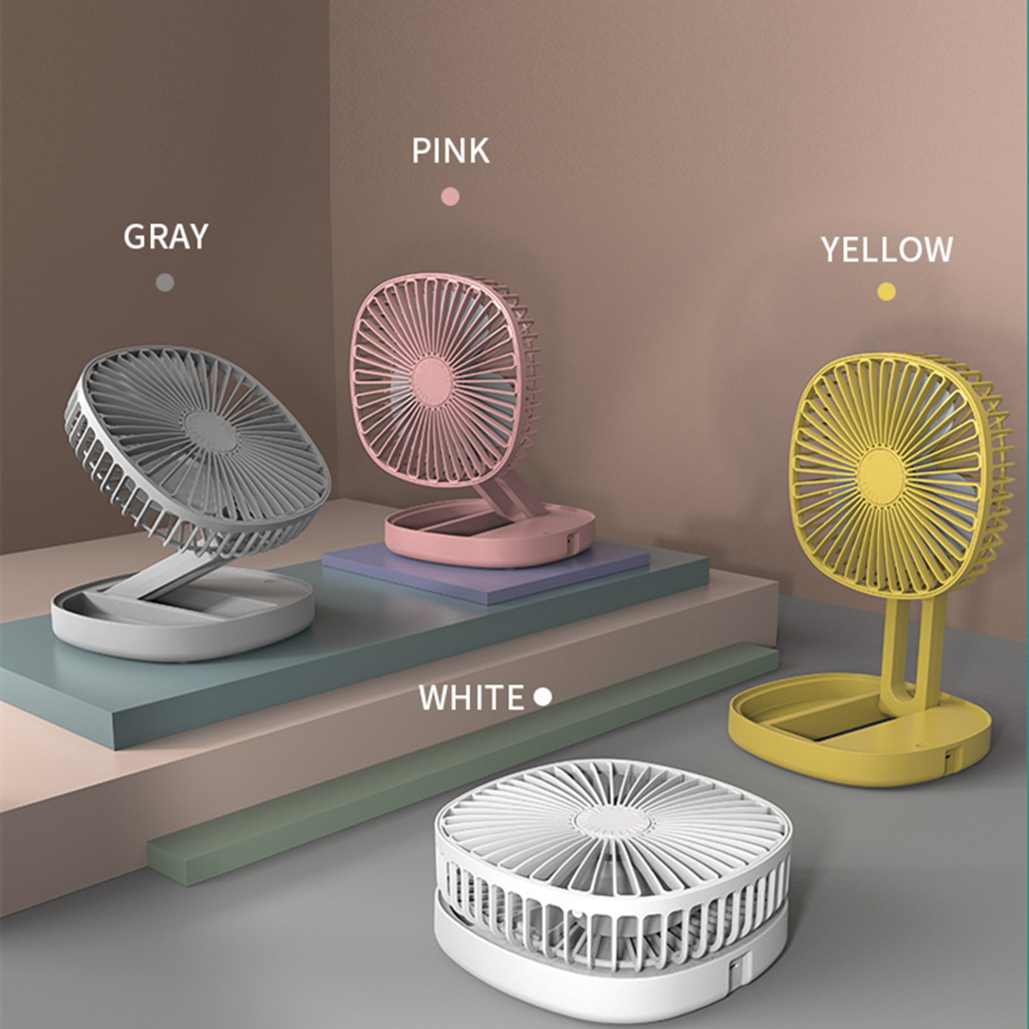 Battery Operated Folding Desk Fan Item No#31224 - Image 2