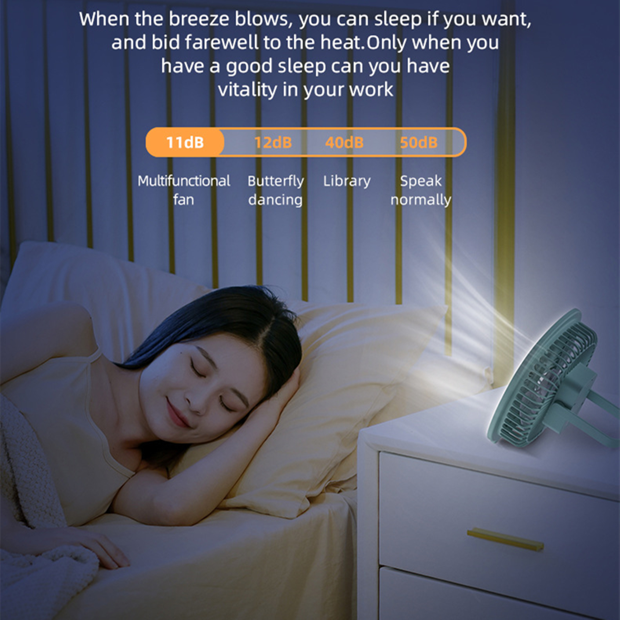 Rechargeable Small Ceiling Fan With Light Item No#31225 - Image 6