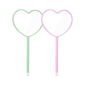 Heart-Shaped Mirrors With Handle Item No#31229
