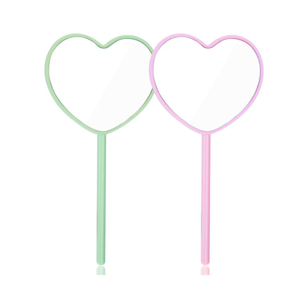 Heart-Shaped Mirrors With Handle Item No#31229