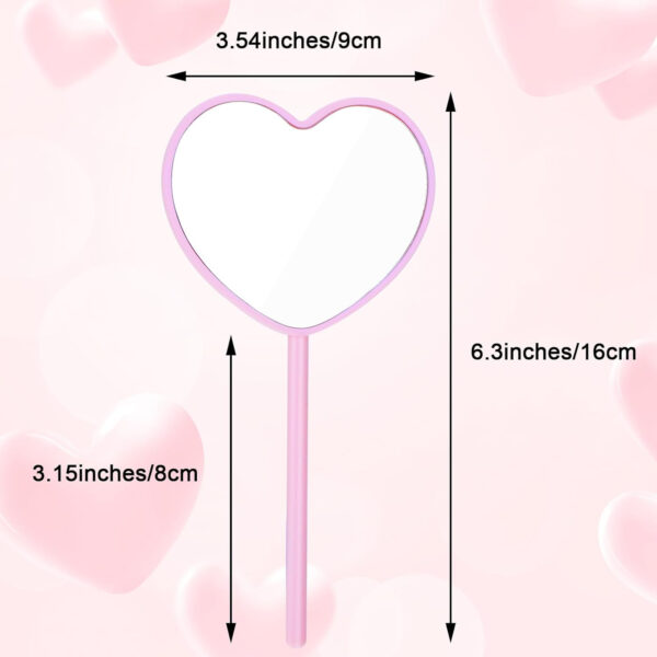 Heart-Shaped Mirrors With Handle Item No#31229 - Image 4