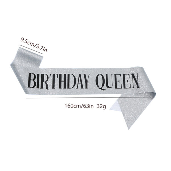 Birthday Queen Sash Item No#31232 - Image 5