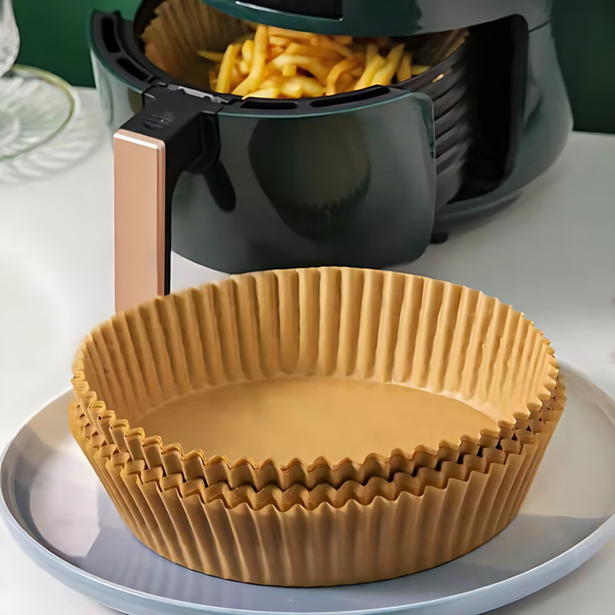 100Pcs-6.3 Inch Air Fryer Paper Liners Item No#31249 - Image 5