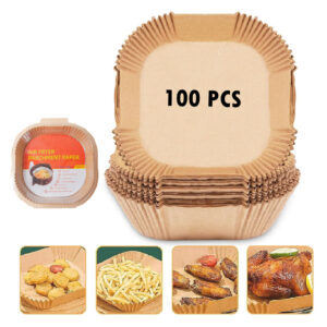 100Pcs-6.3 Inch Air Fryer Paper Liners Item No#31250