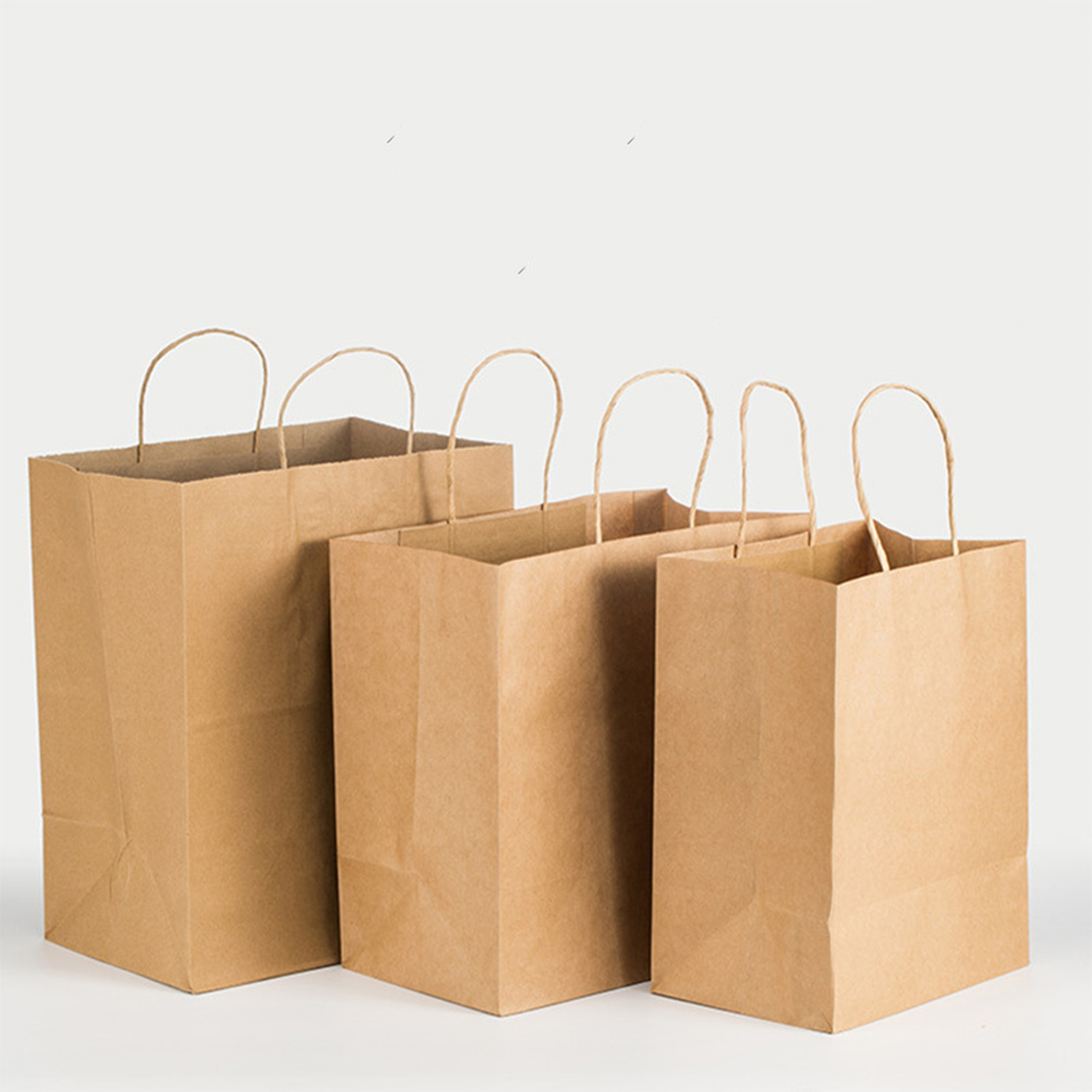 Small Brown Paper Bags With Handles Item No#31256 - Image 4