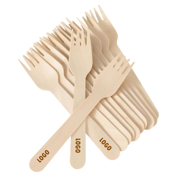Disposable Wooden Forks -Pack Of 100 Item No#31266