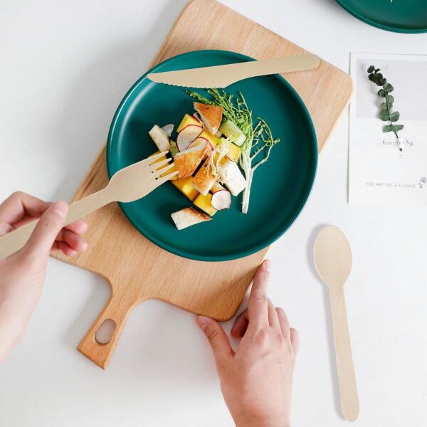 Disposable Wooden Knifes -Pack Of 100 Item No#31267 - Image 5