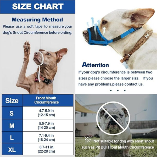 Soft Nylon Dog Muzzle Item No#31273 - Image 5