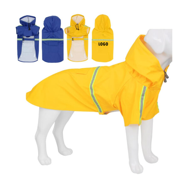 Adjustable Large Dog Raincoat Item No#31275