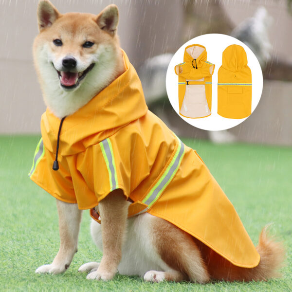 Adjustable Large Dog Raincoat Item No#31275 - Image 4