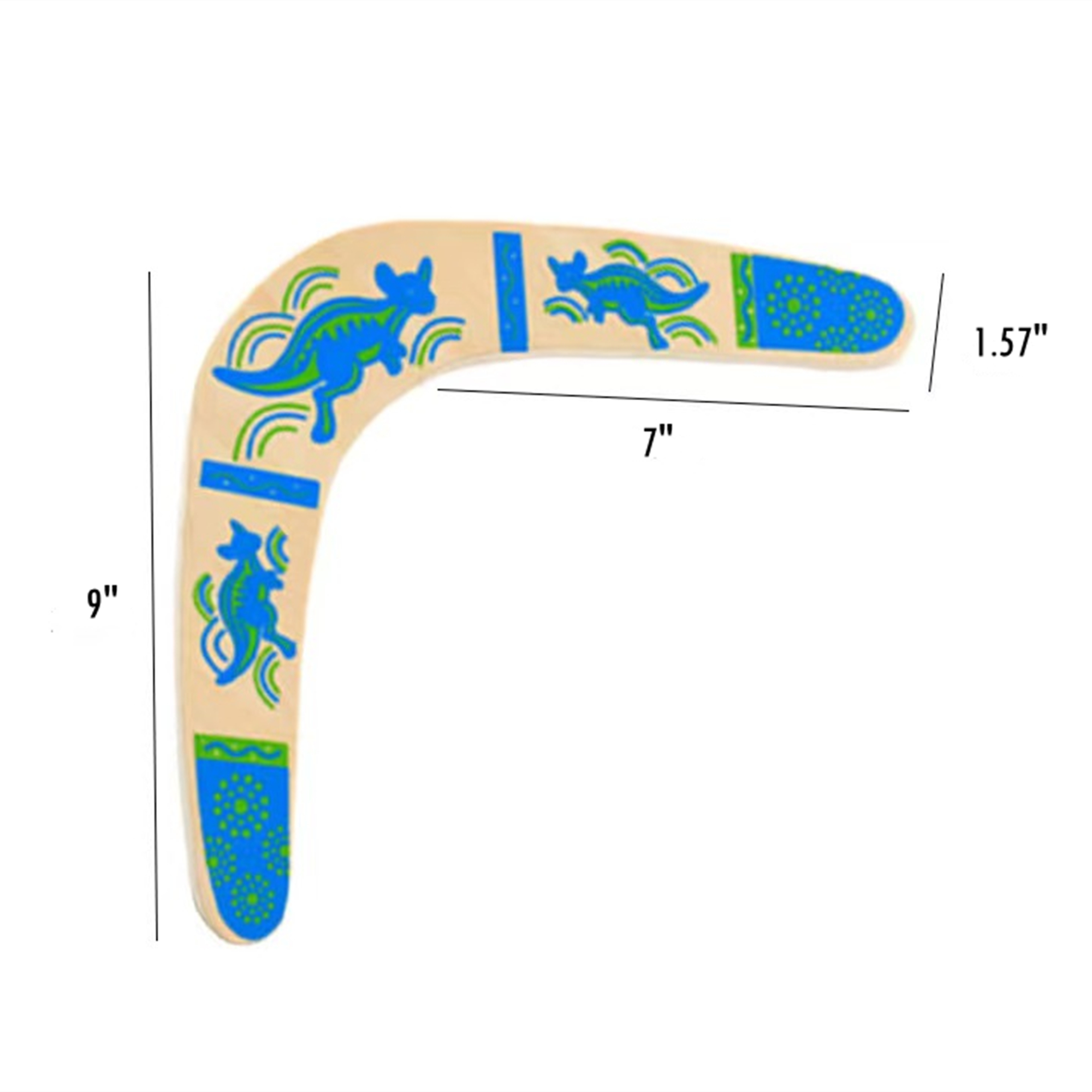 Wooden Returning Boomerang Kangaroo Item No#31282 - Image 3