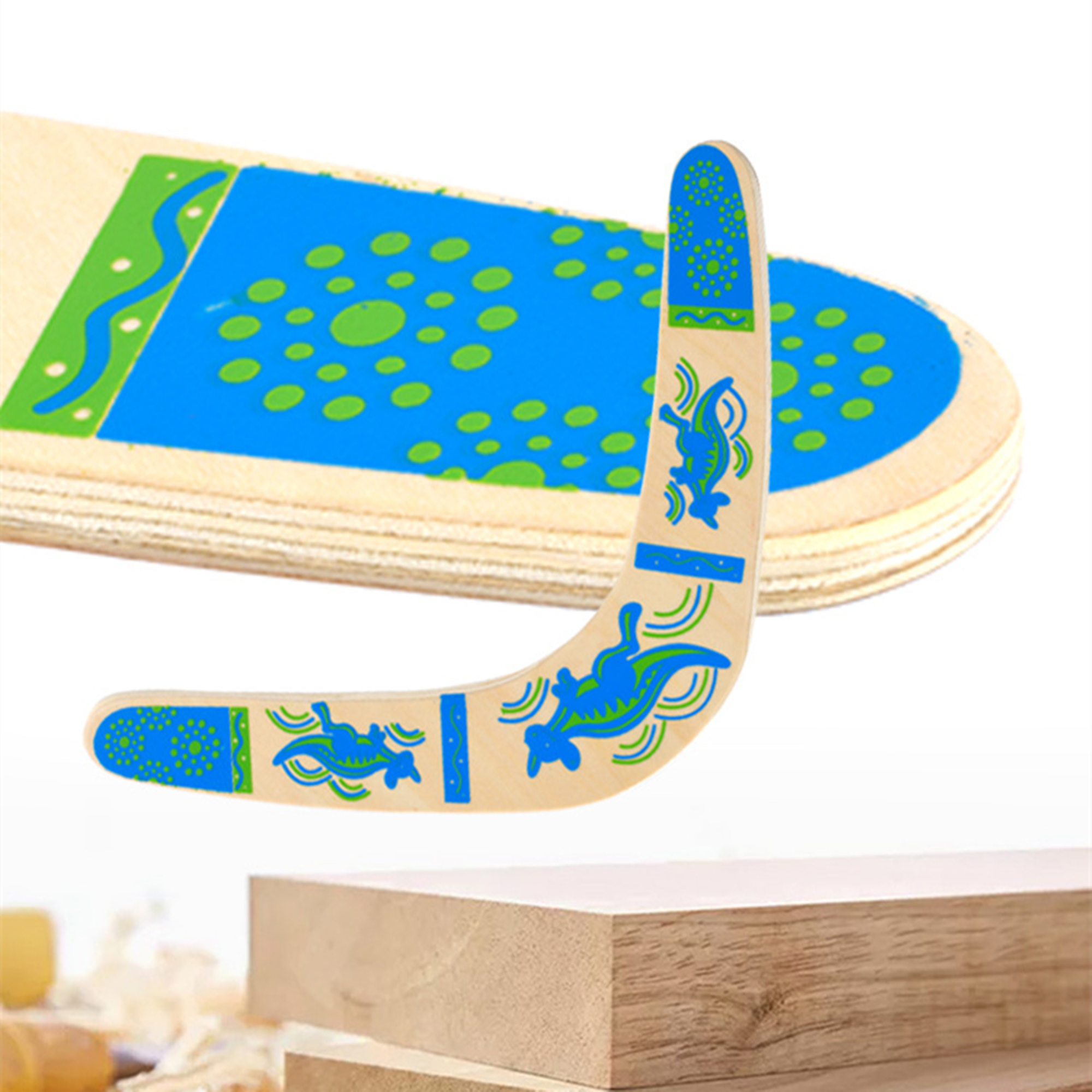 Wooden Returning Boomerang Kangaroo Item No#31282 - Image 4