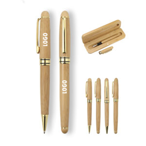 Signature Ballpoint Pen With Wood Case Item No#31289