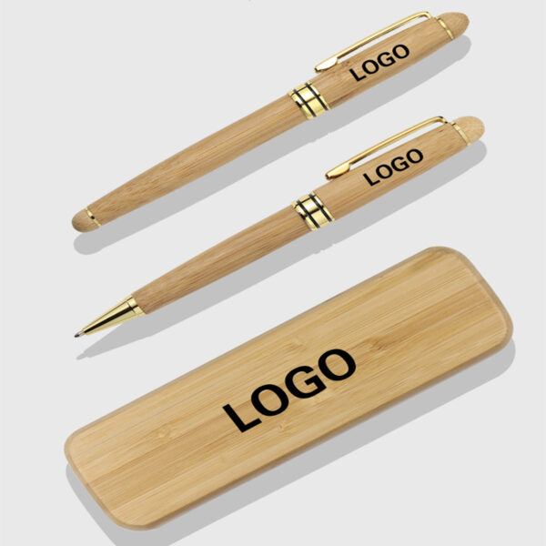 Signature Ballpoint Pen With Wood Case Item No#31289 - Image 3