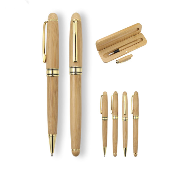 Signature Ballpoint Pen With Wood Case Item No#31289 - Image 2