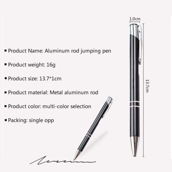 Metal Press Ballpoint Pen Item No#31290 - Image 4