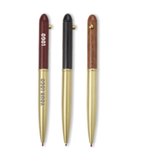 Handcrafted Brass Wooden Ballpoint Pen Item No#31291