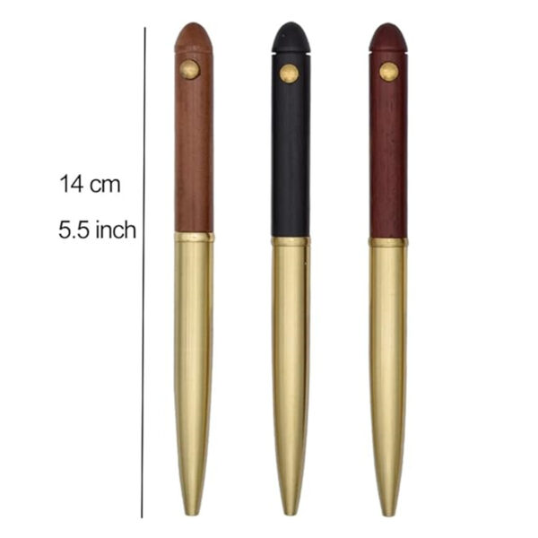 Handcrafted Brass Wooden Ballpoint Pen Item No#31291 - Image 3
