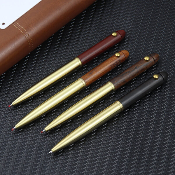 Handcrafted Brass Wooden Ballpoint Pen Item No#31291 - Image 4
